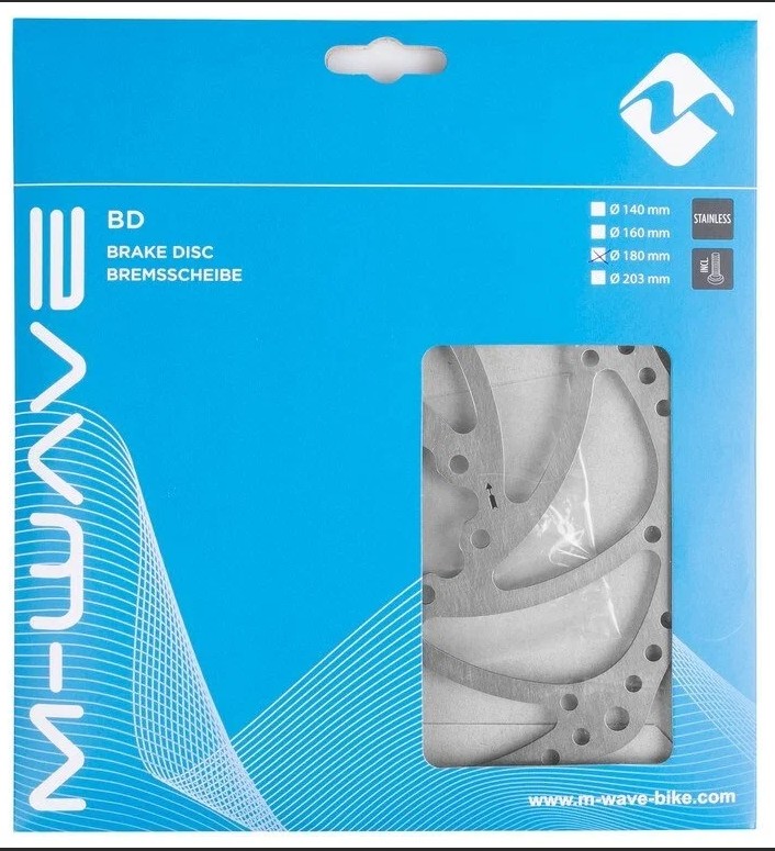 Тормозной диск M-WAVE BD-180, 180 мм